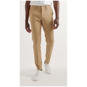 Quince Pants Mens 32x34 Khaki Ultra-Stretch 24/7 Smart Chino Business Casual